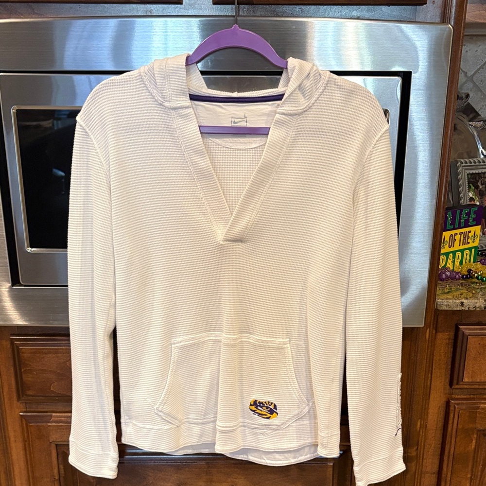 LSU TIGERS Nike White and Purple Team Shirt